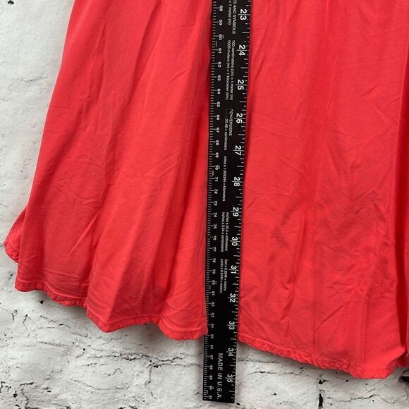 Old Navy Dress Womens Small S Skater Flare Sleeveless Knee Length Coral Orange - Picture 4 of 9